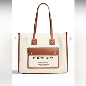 Burberry Freya small leather tote
